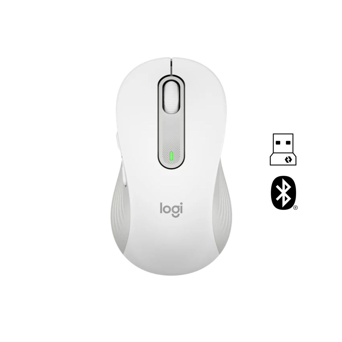 LOGITECH - MOUSE LOGITECH SIGNATURE M650 SILENT LARGE INALÁMBRICO  BLUETOOTH BLANCO 910-006233