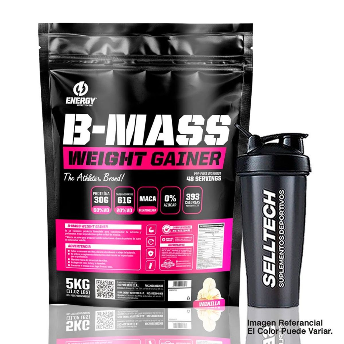 ENERGY NUTRITION - Ganador de peso B-Mass 5 kg Vainilla