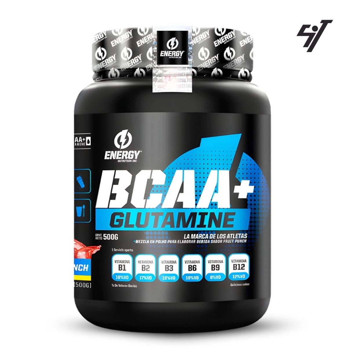 ENERGY NUTRITION - Aminoácidos Energy Nutrition Bcaa+Glutamine 500gr Fruit Punch