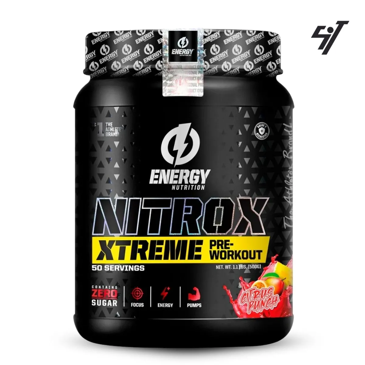 ENERGY NUTRITION - Pre Entreno Energy Nutrition Nitrox 500gr Citrus Punch