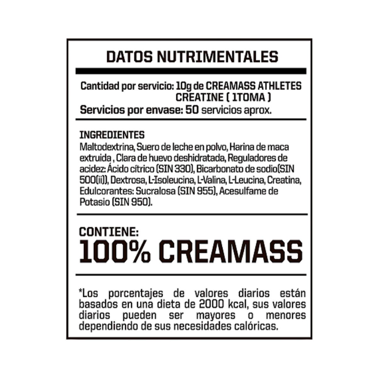 ENERGY NUTRITION - Creatina Energy Nutrition Creamass 500gr