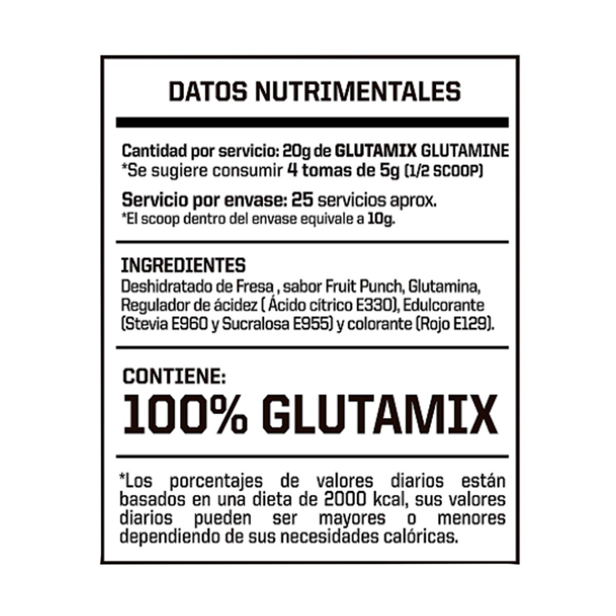 ENERGY NUTRITION - Glutamina Energy Nutrition Glutamix 500gr Fruit Punch