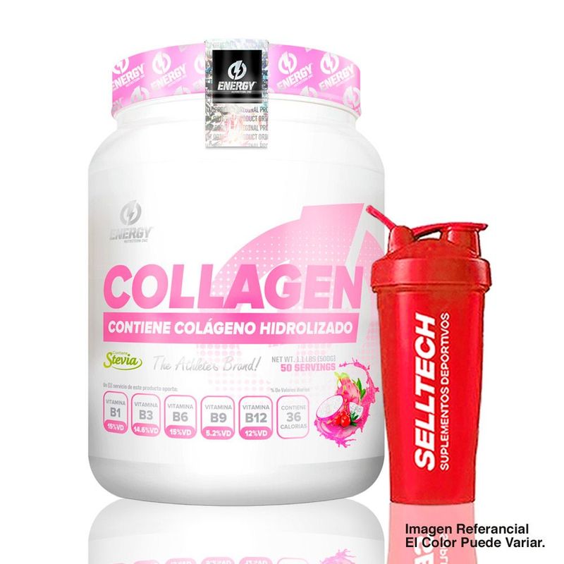ENERGY NUTRITION - Colágeno Hidrolizado Energy Nutrition 500gr Tropical