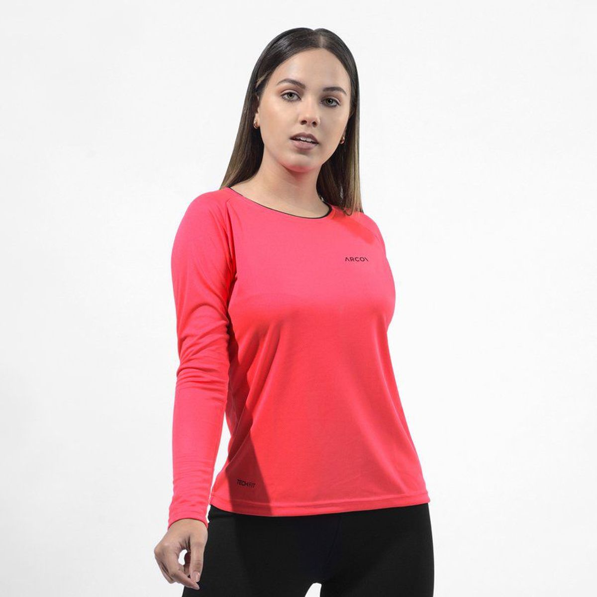 GENERICO - Polo para ciclista mujer rosado