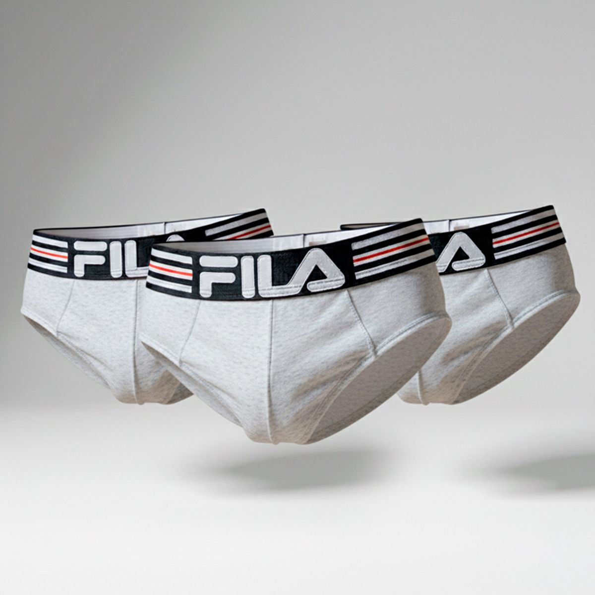 FILA - Pack x3 Trusa Fila Hombre Plomo Claro