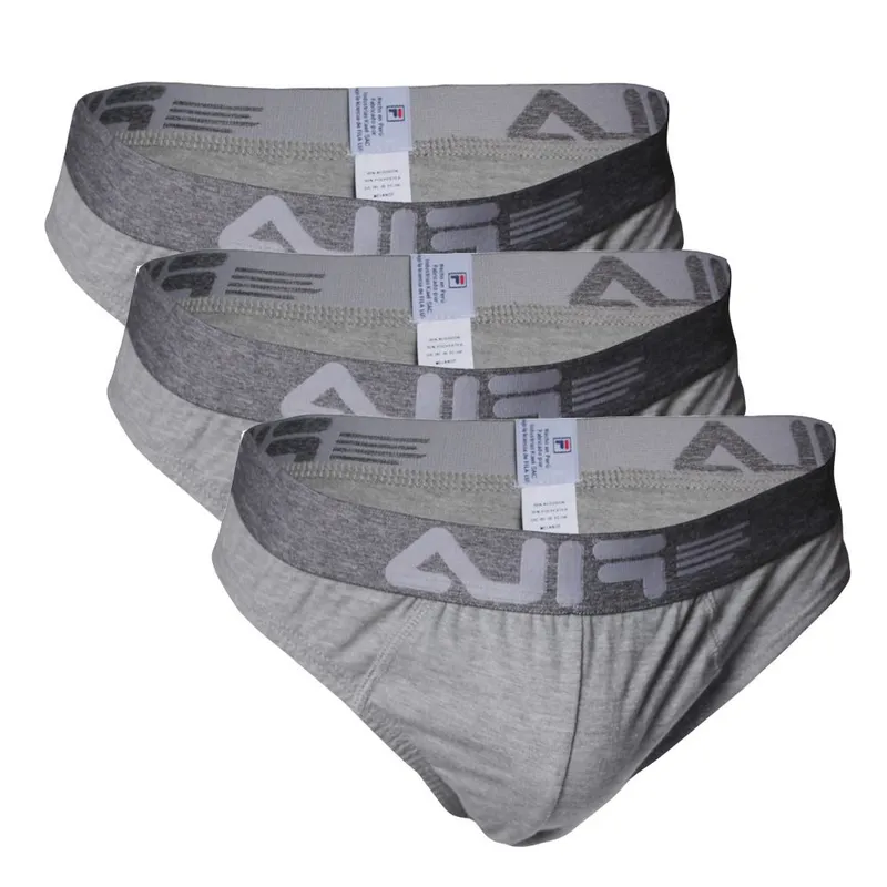 FILA - Pack x3 Trusa Fila Hombre Plomo Claro