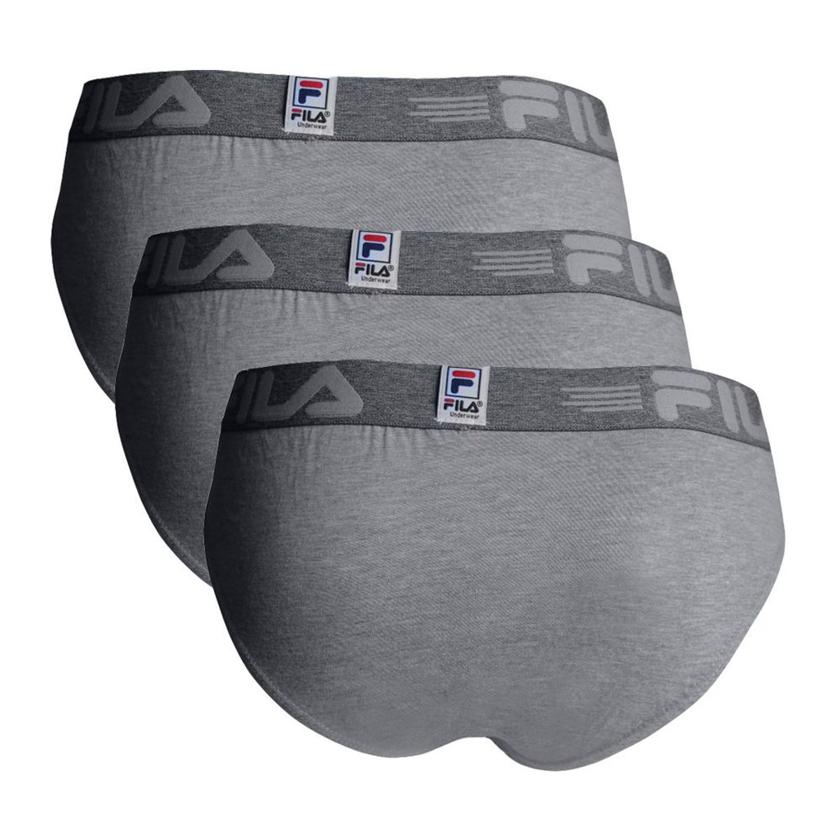 FILA - Pack x3 Trusa Fila Hombre Plomo Claro