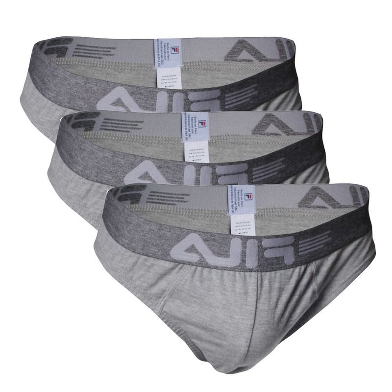 FILA - Pack x3 Trusa Fila Hombre Plomo Claro