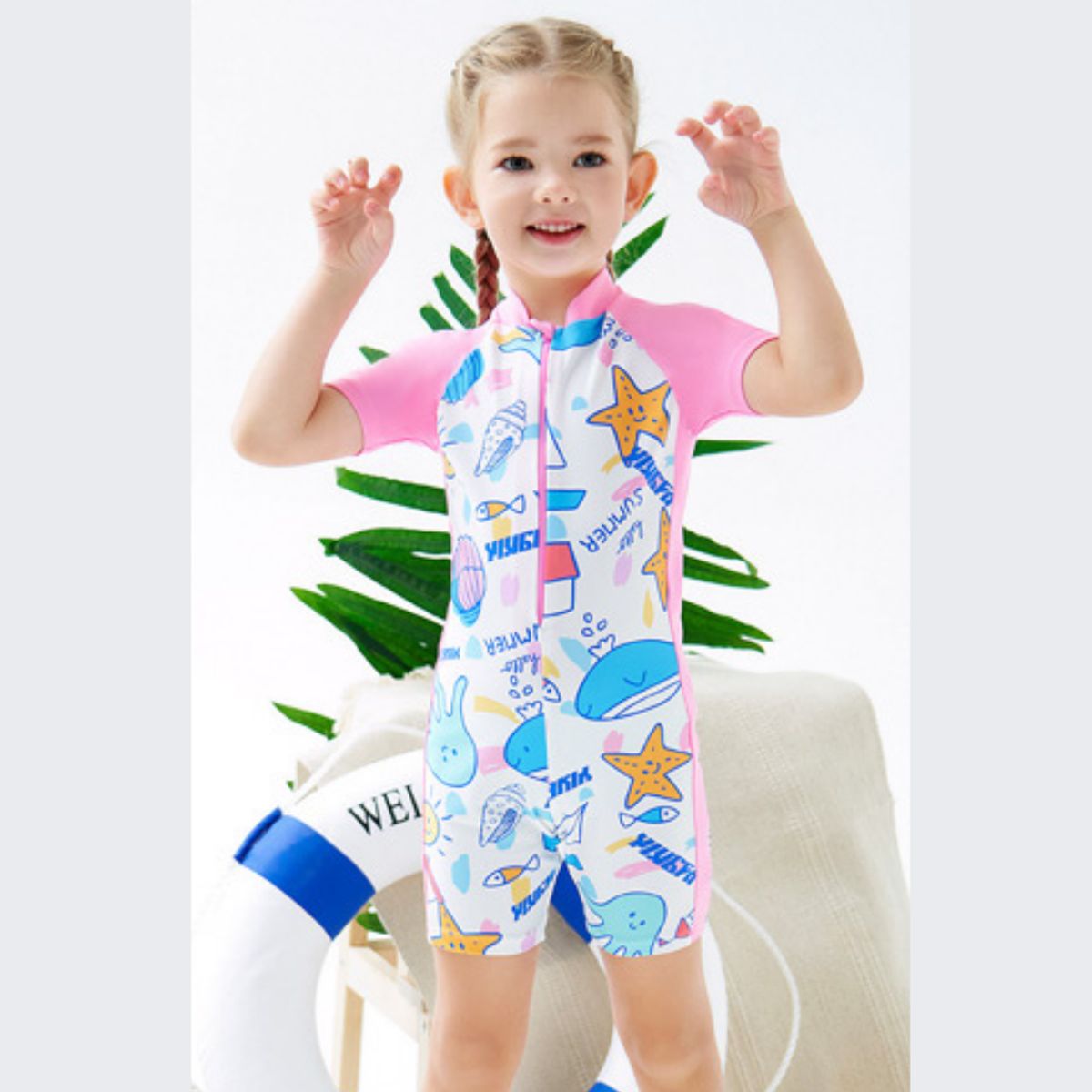 GENERICO - Bañador Baby YINGFA Enterizo Print Animado