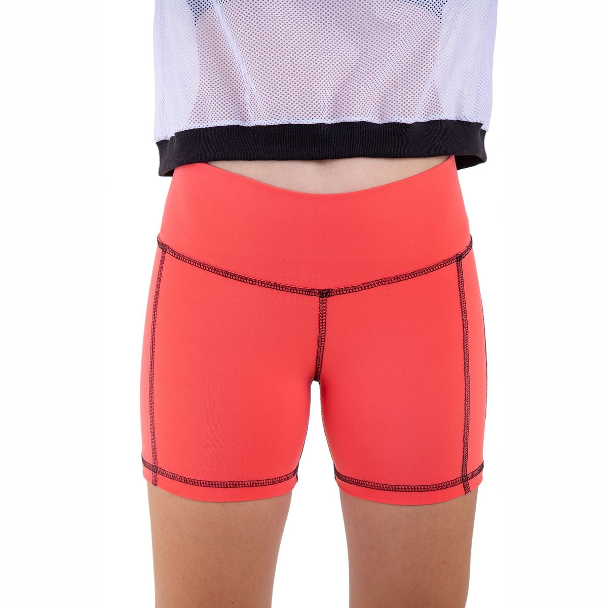 KINETIX - Pantaloneta Biker Short Kinetix Supplex Slim Mujer Coral