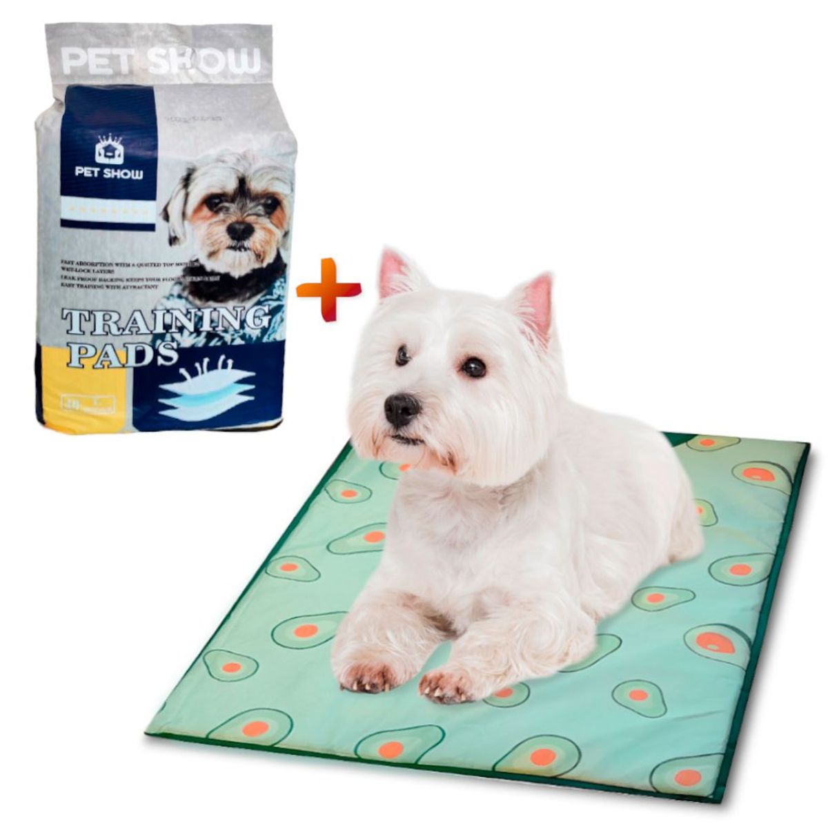 SASHIJA - Colchoneta Cama Perros D56 Palta Y Pañales de Piso L