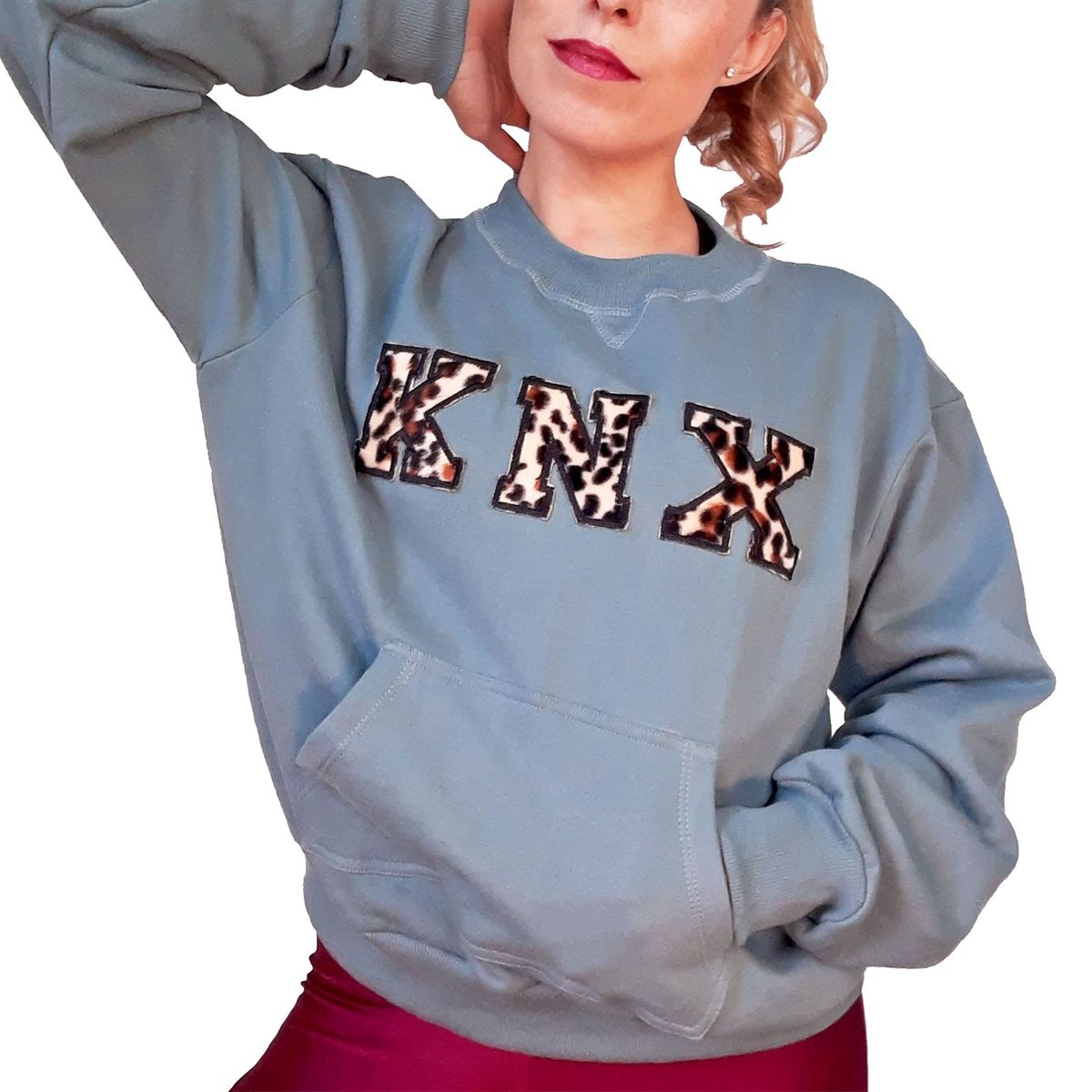 KINETIX - Polera Casual Kinetix Fuzzy Franela Jade Animal Print Mujer