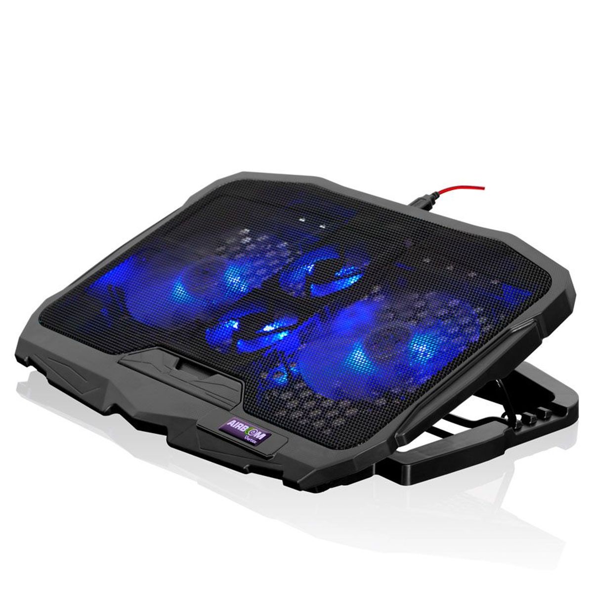 AIRBOOM - Cooler Para Laptop 4 Ventiladores LED de 5 Niveles hasta 17"