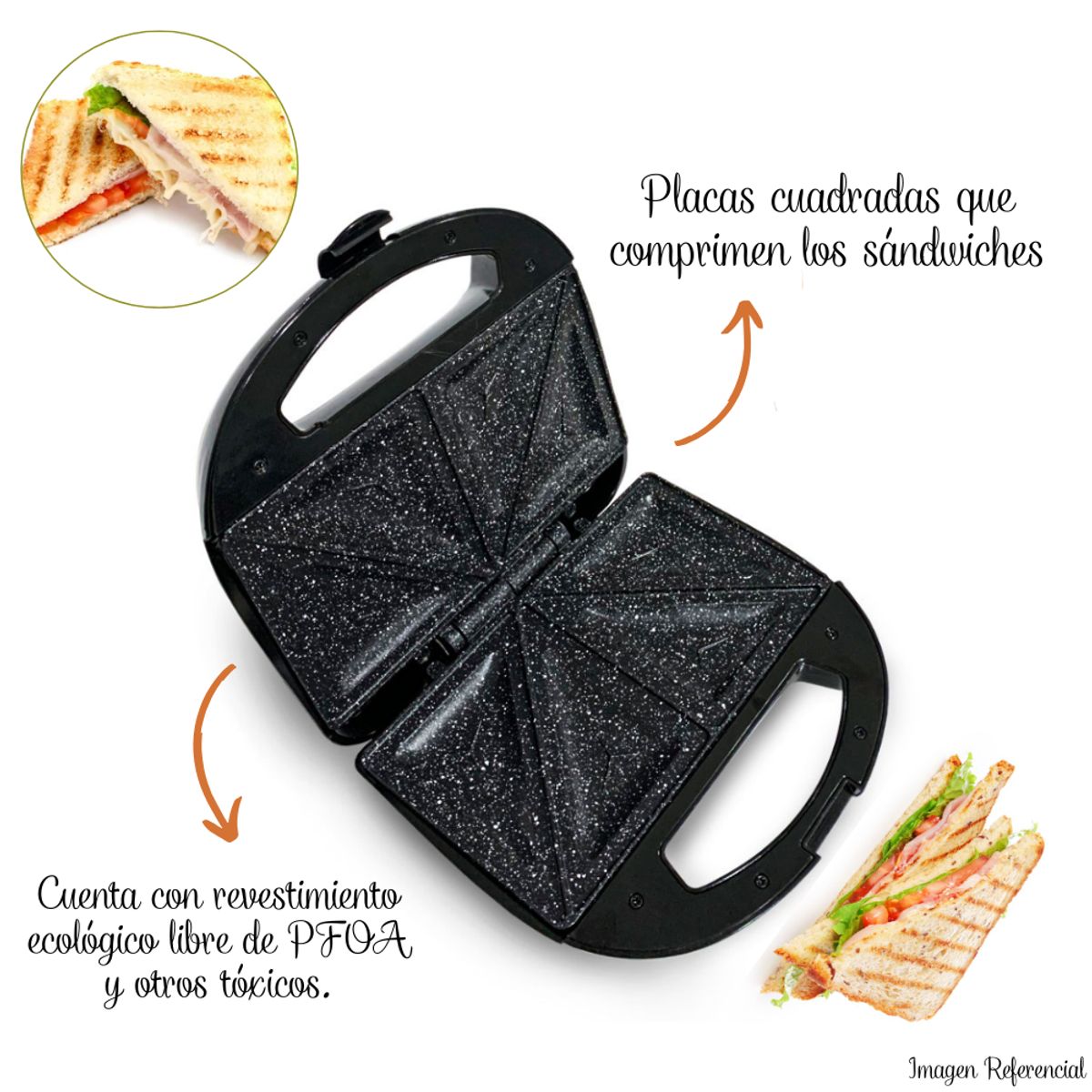 FINEZZA - Sandwichera Finezza Ultragranito Antiadherente