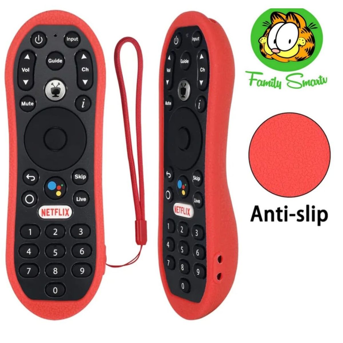 SIKAI - Funda de Silicona protectora suave para TiVo Stream 4K Rojo