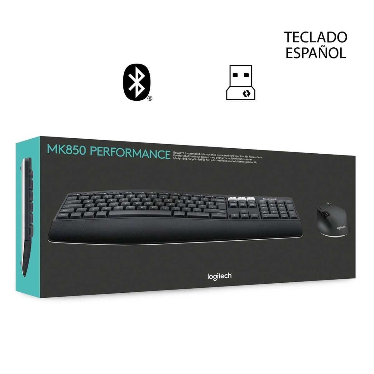 LOGITECH - KIT TECLADO Y MOUSE LOGITECH MK850 INALÁMBRICO NEGRA 920-008659