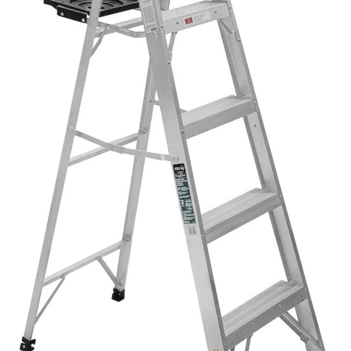 TRUPER - Escalera tijera 4 peldaños soporta 150 Kg Truper