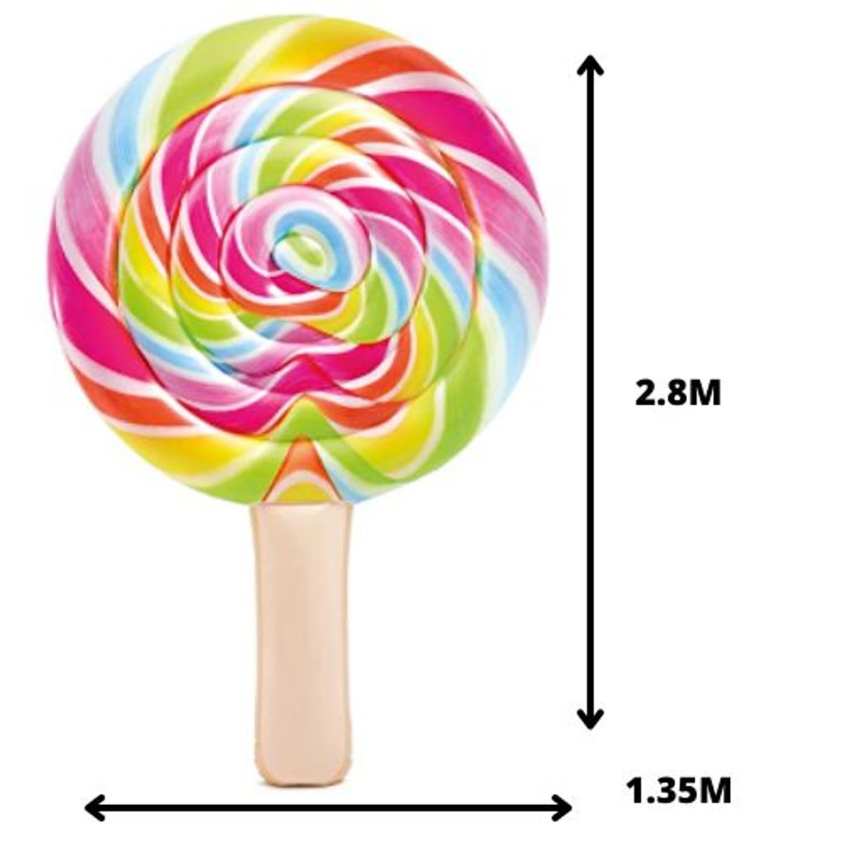 INTEX - Flotador paleta de caramelo inflable Intex 208m x135m