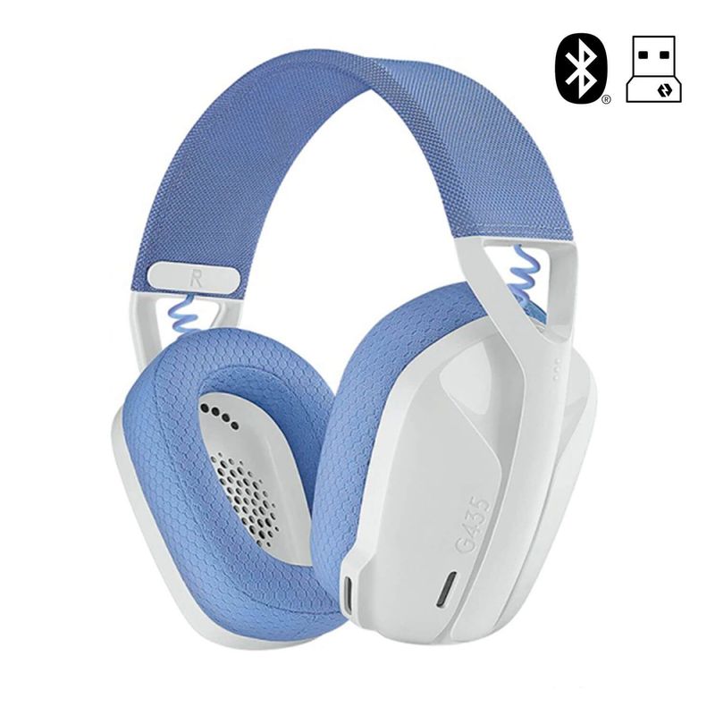 LOGITECH - AUDIFONO LOGITECH G435 INALÁMBRICO  BLUETOOTH BLANCO 981-001073