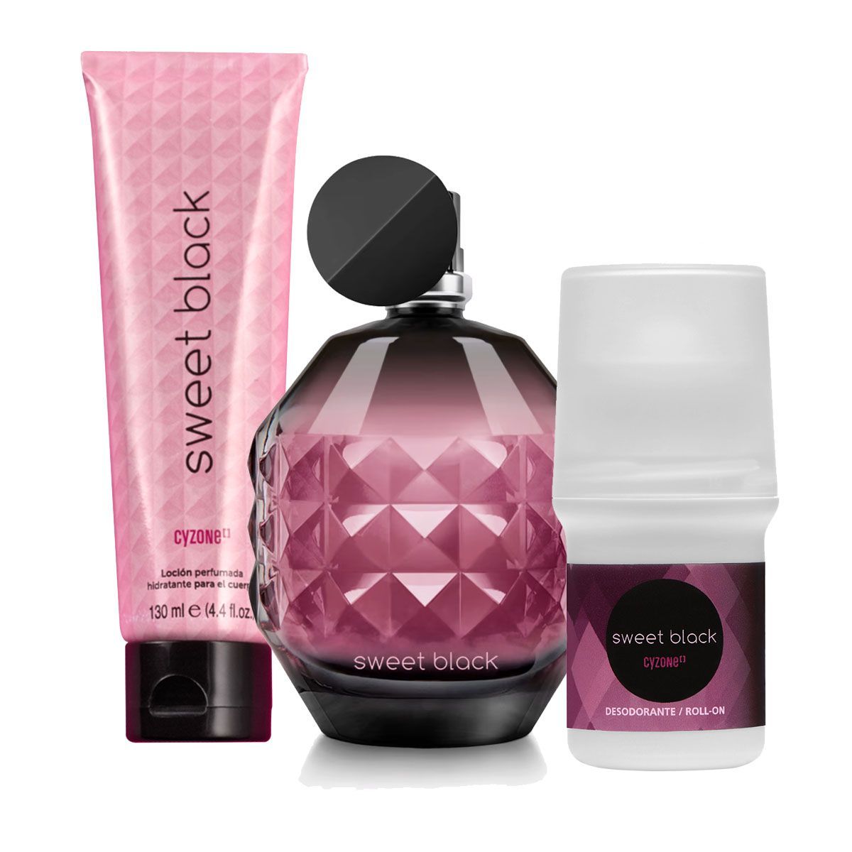 CYZONE - Sweet Black Perfume de Mujer con Loción y Desodorante