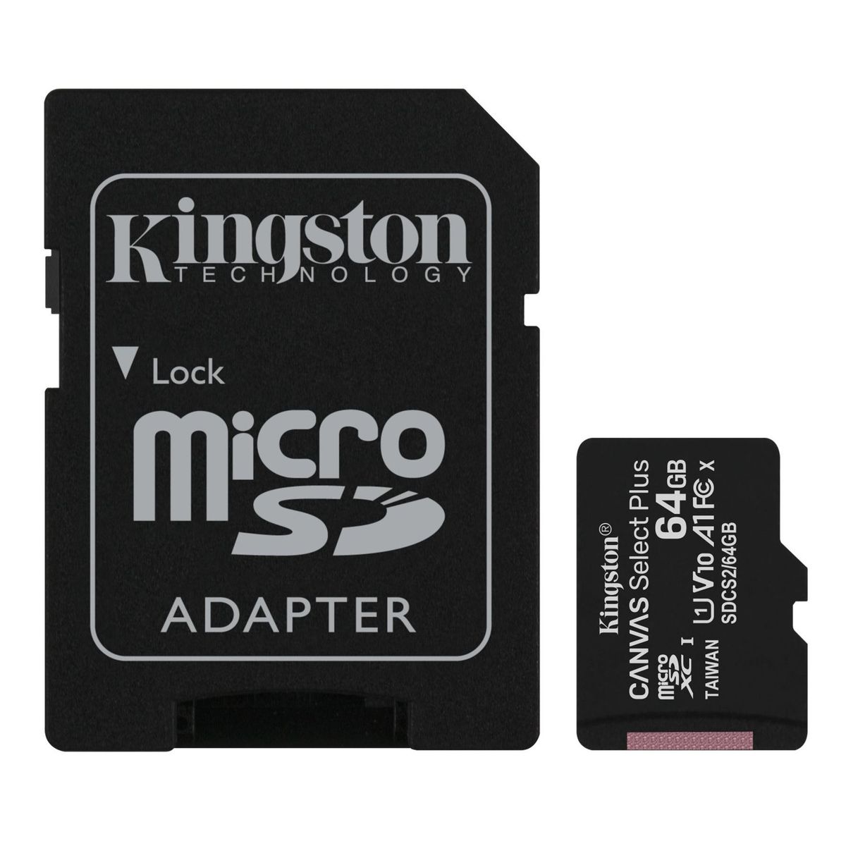 KINGSTON - Memoria Micro Sd Kingston Original 64 Gb. Clase 10 100 Mb/s