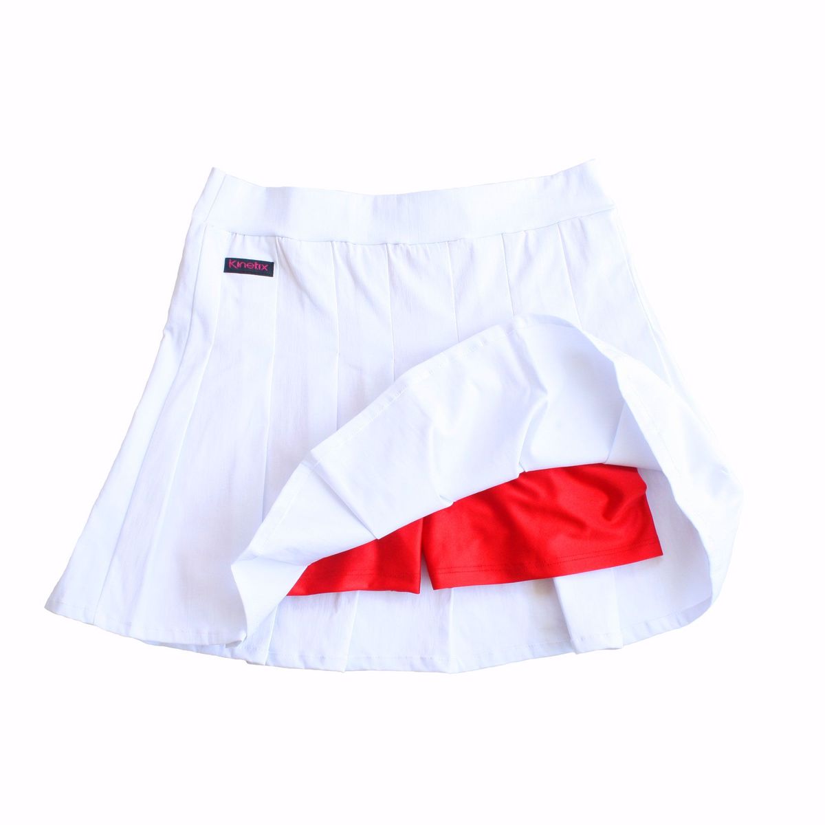 KINETIX - Falda Short Deportiva Plisada Kinetix Betta Rojo Mujer