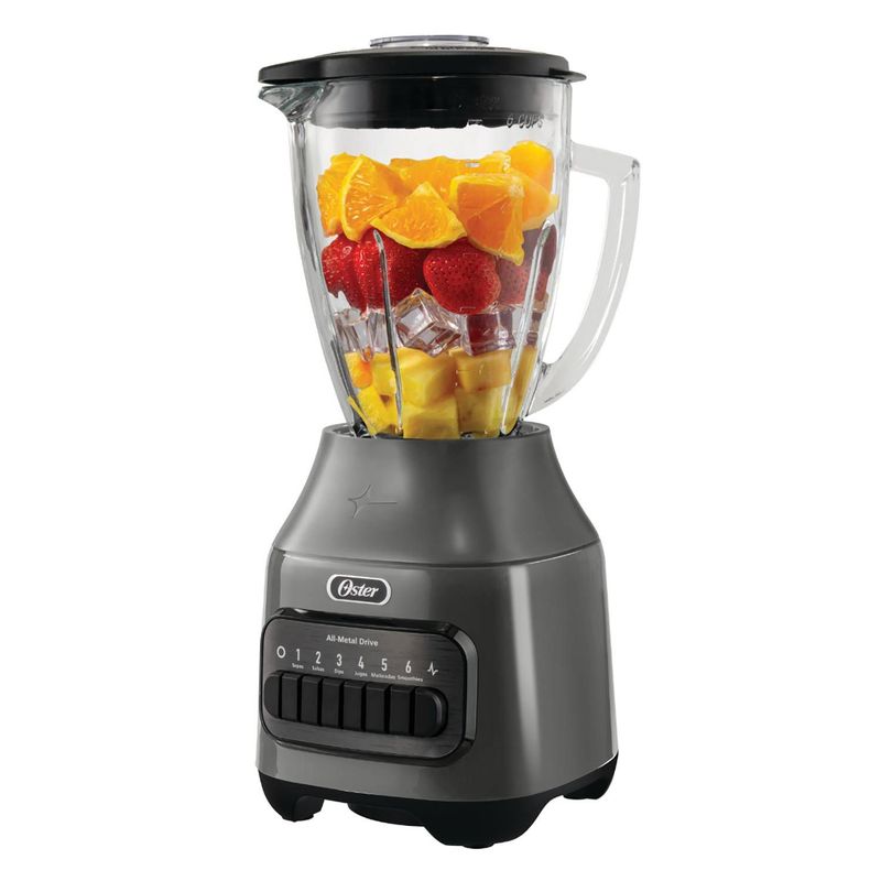 OSTER - Licuadora con Vaso de Vidrio y 6 velocidades más pulso BLSTPEGGPB-053