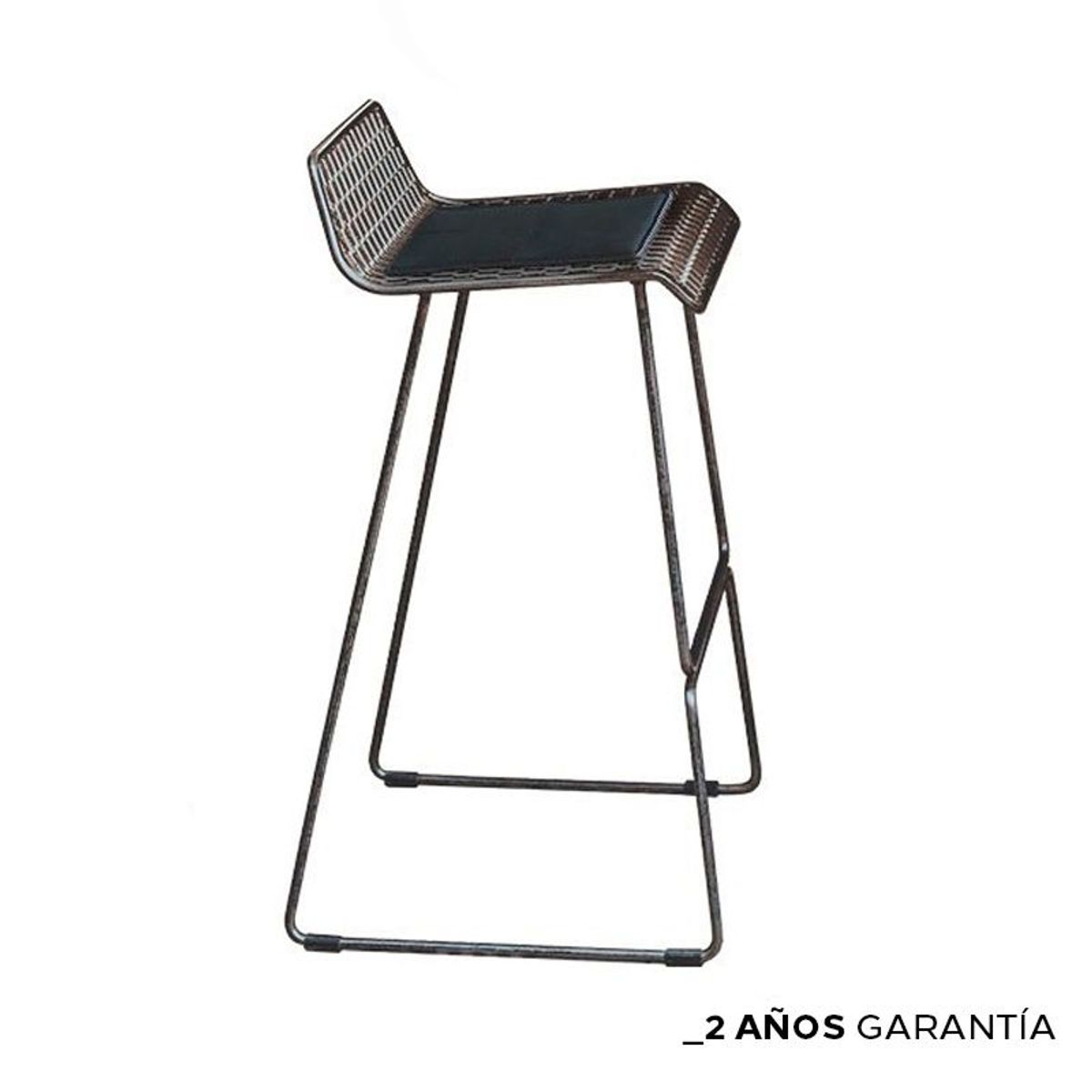 ZIYAZ - Silla Bar 500 Grados H65 Negro C/ Cojín