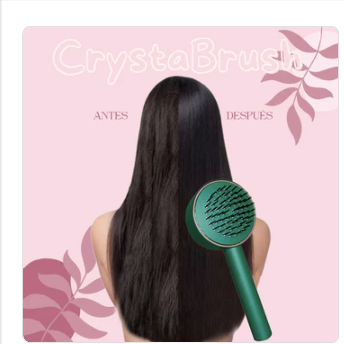 AURELA - CrystaBrush™ - Cepillo para Cabello Desenredante