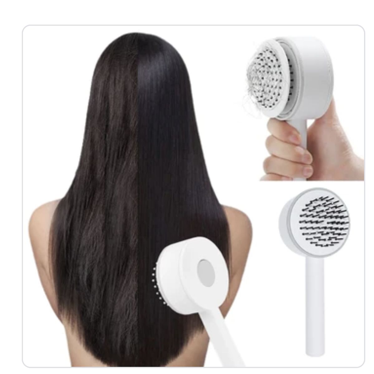 AURELA - CrystaBrush™ - Cepillo para Cabello Desenredante