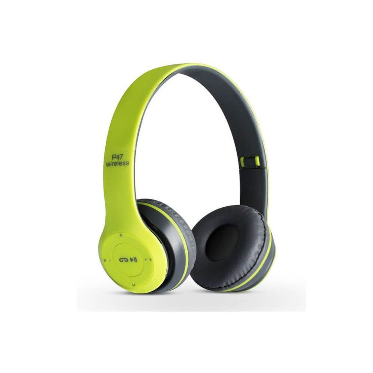 GENERICO - Audifonos p47 bluetooth 4.1 deportivos lee micro sd - Verde
