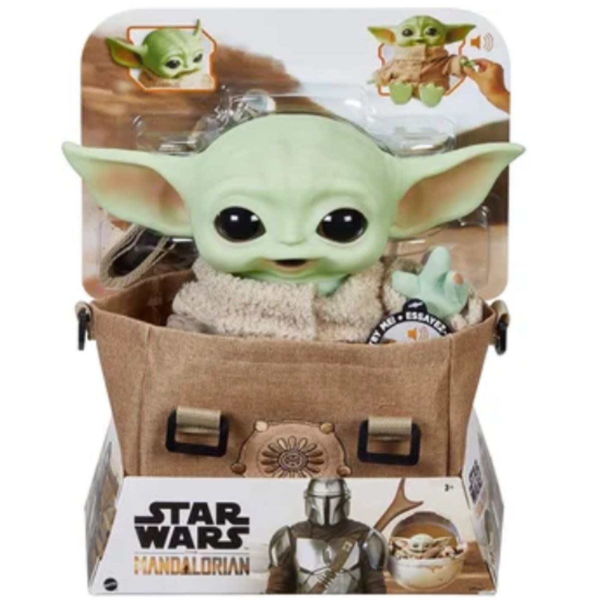 GENERICO - The Child Baby Yoda 28 Cm. con Sonido y Bolso.