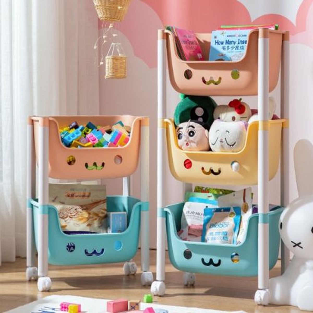 GENERICO - ORGANIZADOR PARA JUGUETES KAWAII DE TRES NIVELES