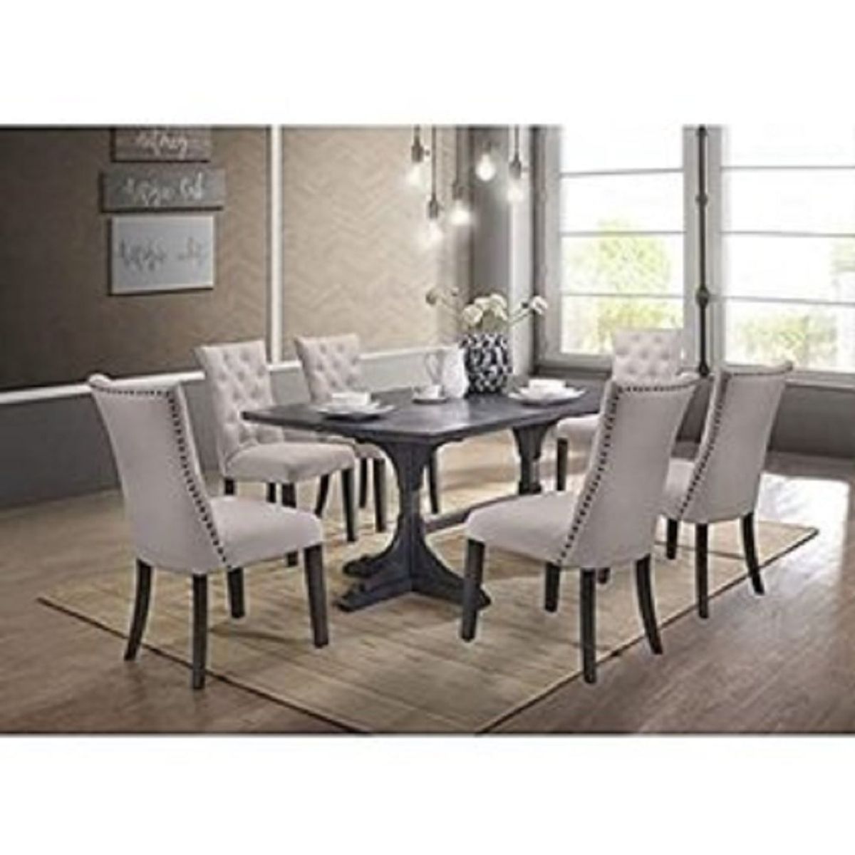 DMUEBLES - Juego De Comedor 6 Sillas Sunrise Blanco