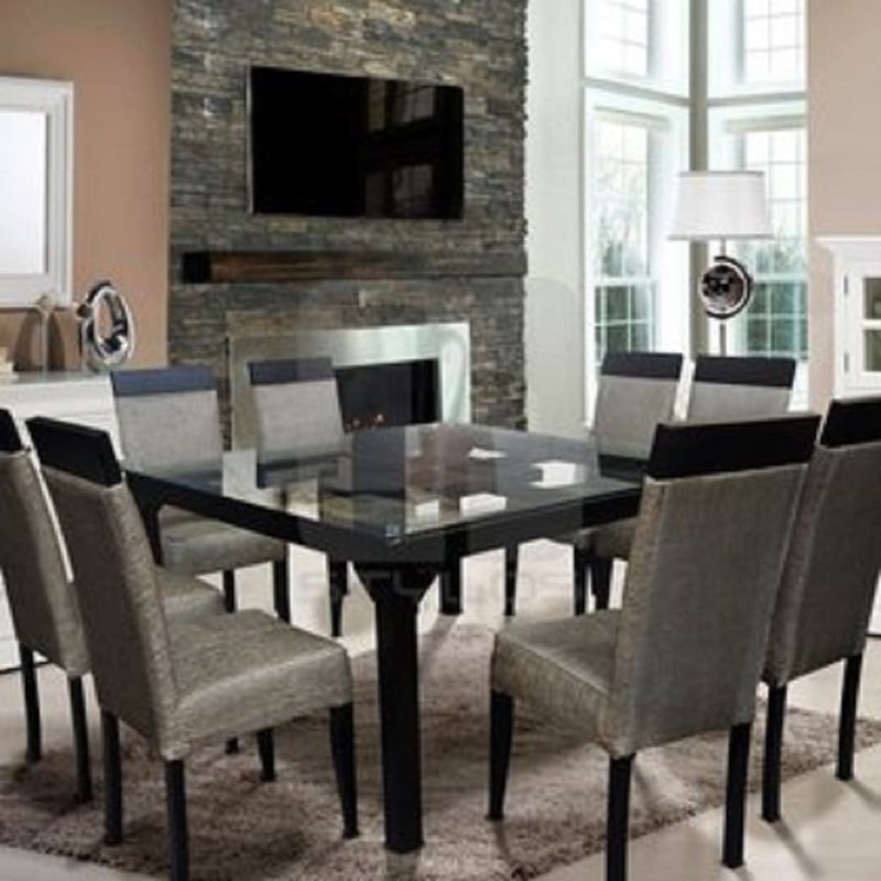MOBILIARI - Mobiliari Juego De Comedor 8 Sillas Apolo Gris