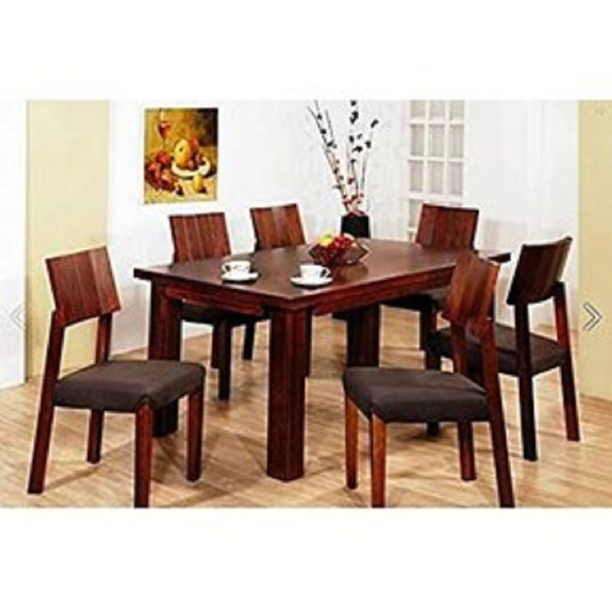 MOBILIARI - Mobiliari Juego De Comedor 6 Sillas Princess Nogal