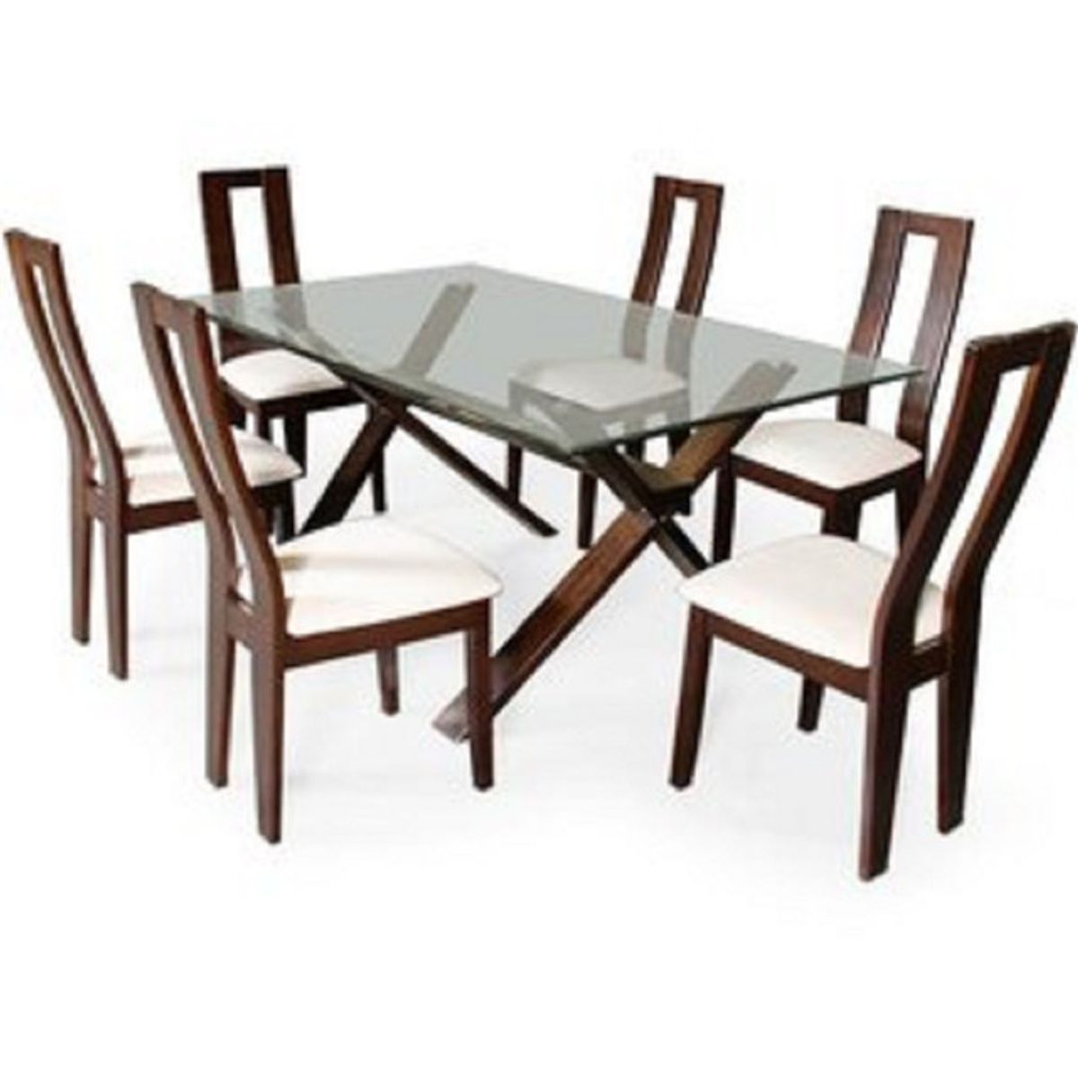 MOBILIARI - Mobiliari Juego De Comedor 6 Sillas Ruben Blanco