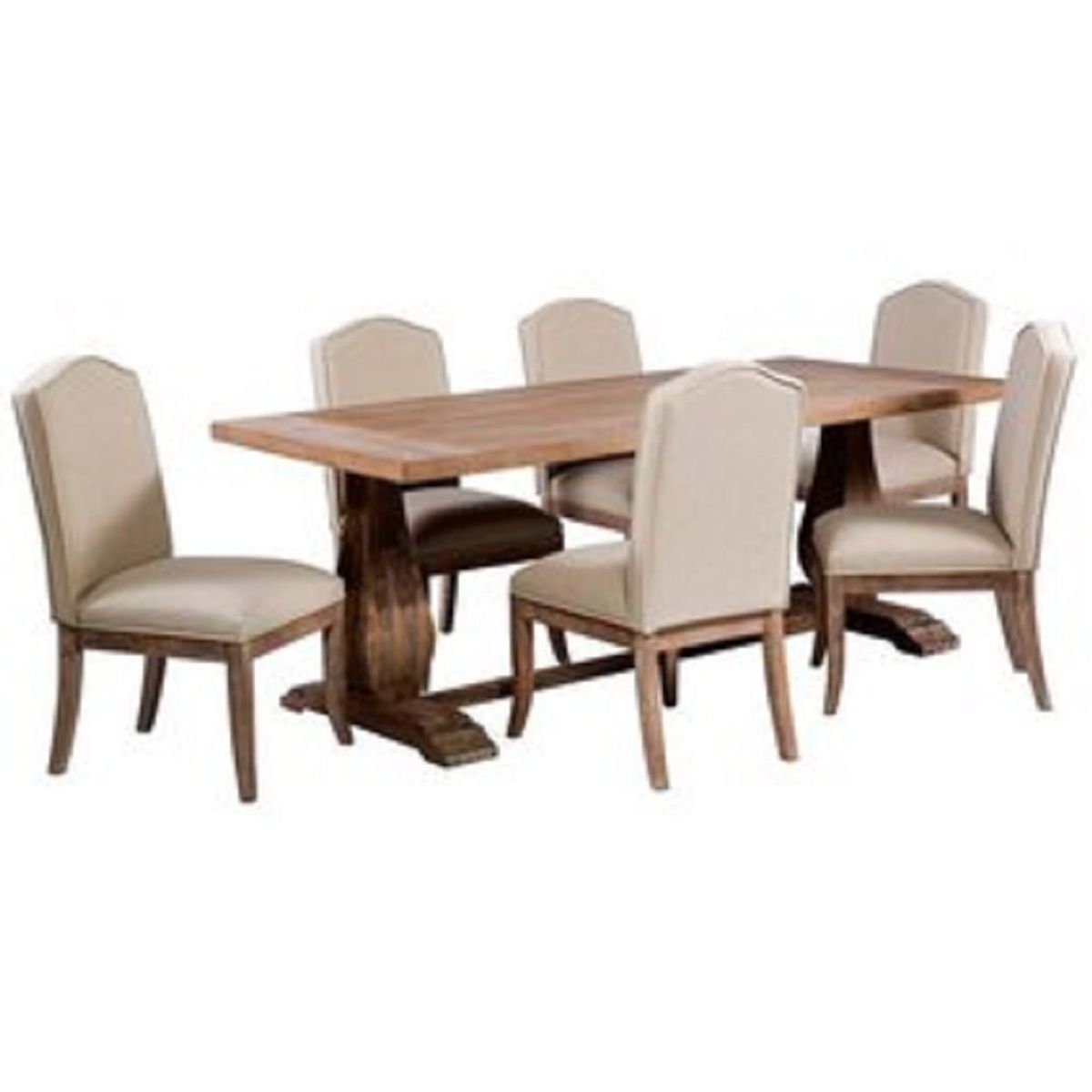 MOBILIARI - Mobiliari Juego De Comedor 6 Sillas Alex Beige