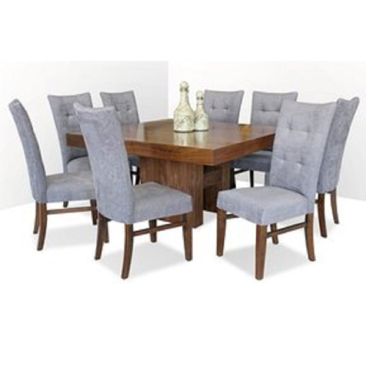 DMUEBLES - Juego De Comedor 8 Sillas Caine Gris