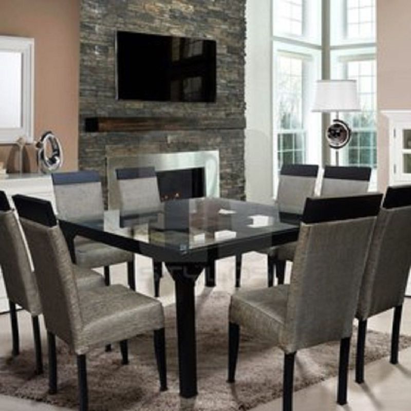 MOBILIARI - Mobiliari Juego De Comedor 8 Sillas Apolo Gris