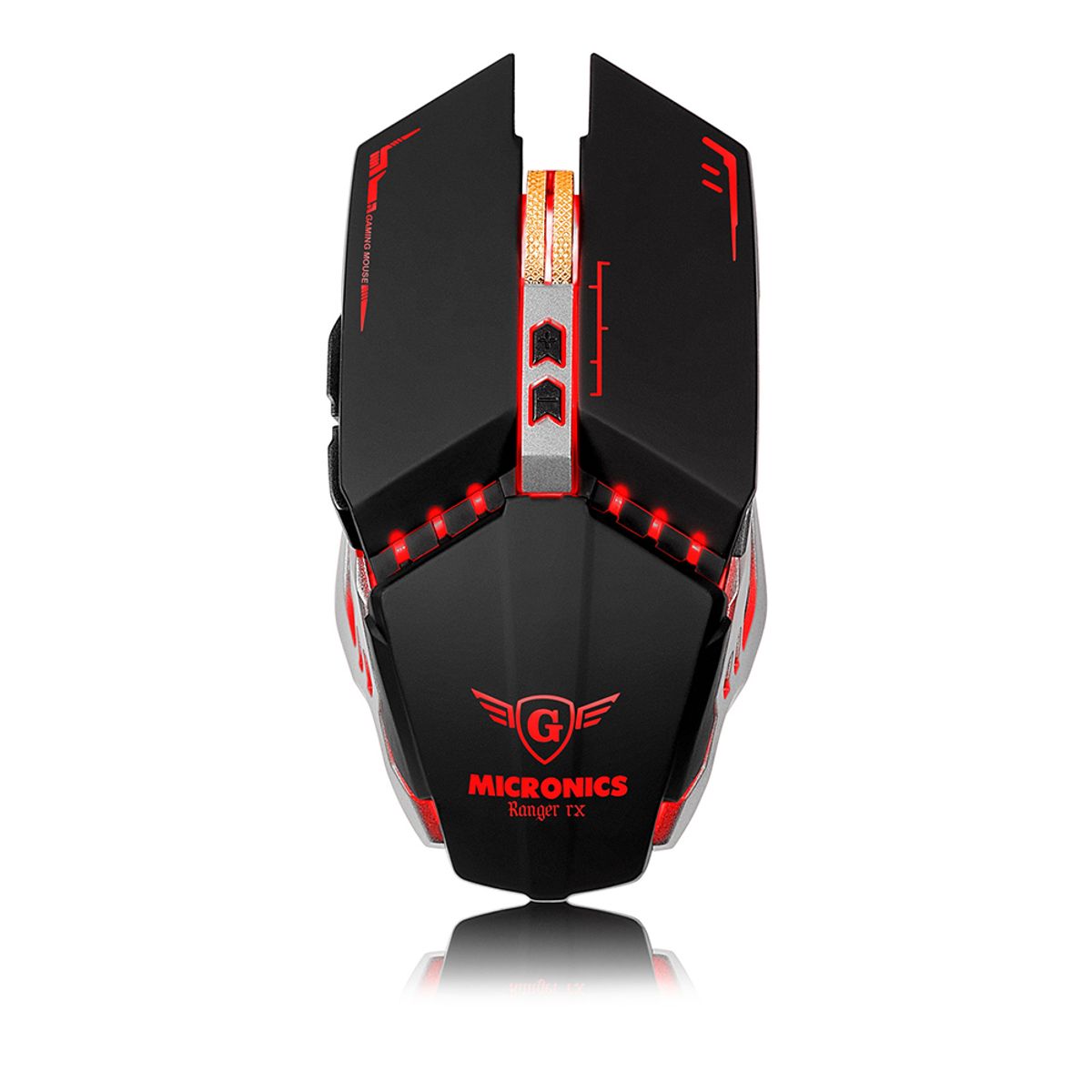 MICRONICS - Mouse GAMER Inalambrico Recargable LED 7 Botones - RANGER