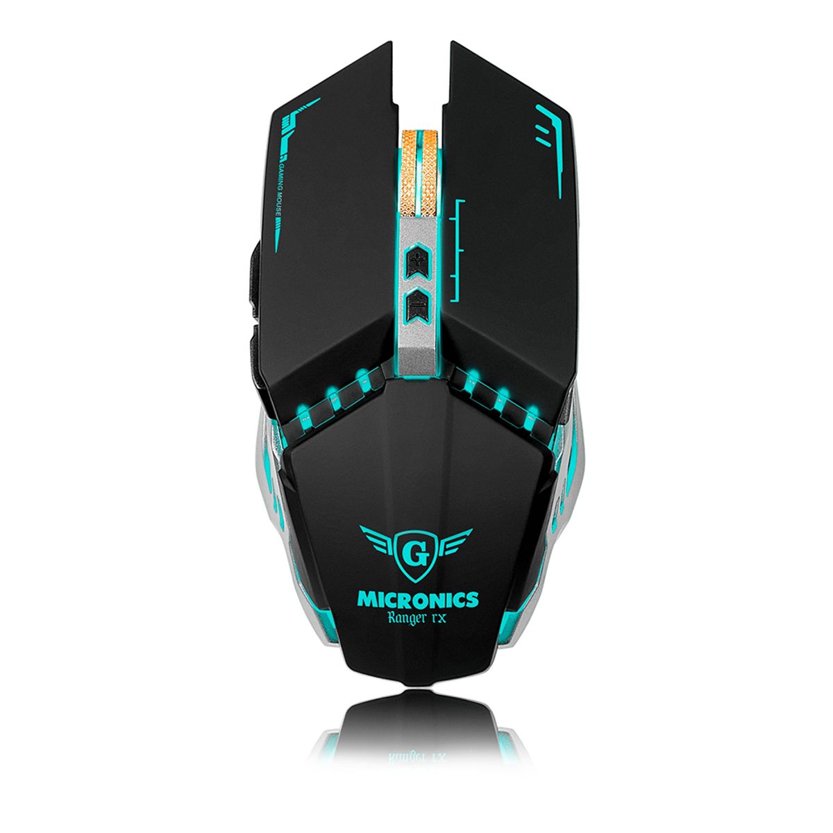 MICRONICS - Mouse GAMER Inalambrico Recargable LED 7 Botones - RANGER