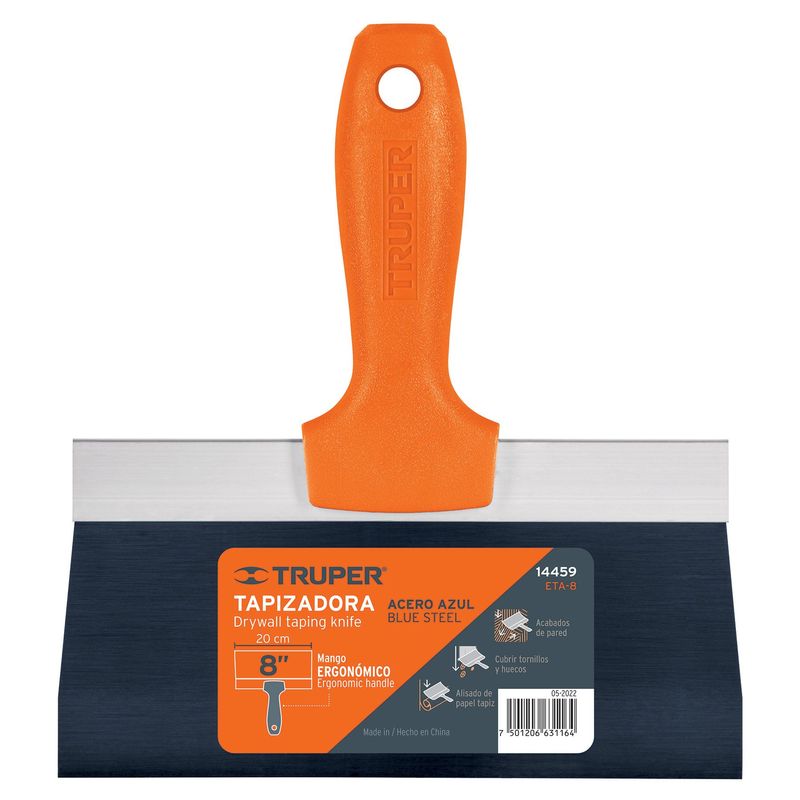 TRUPER - Espatula tapizadora para drywall 8 pulgadas Truper