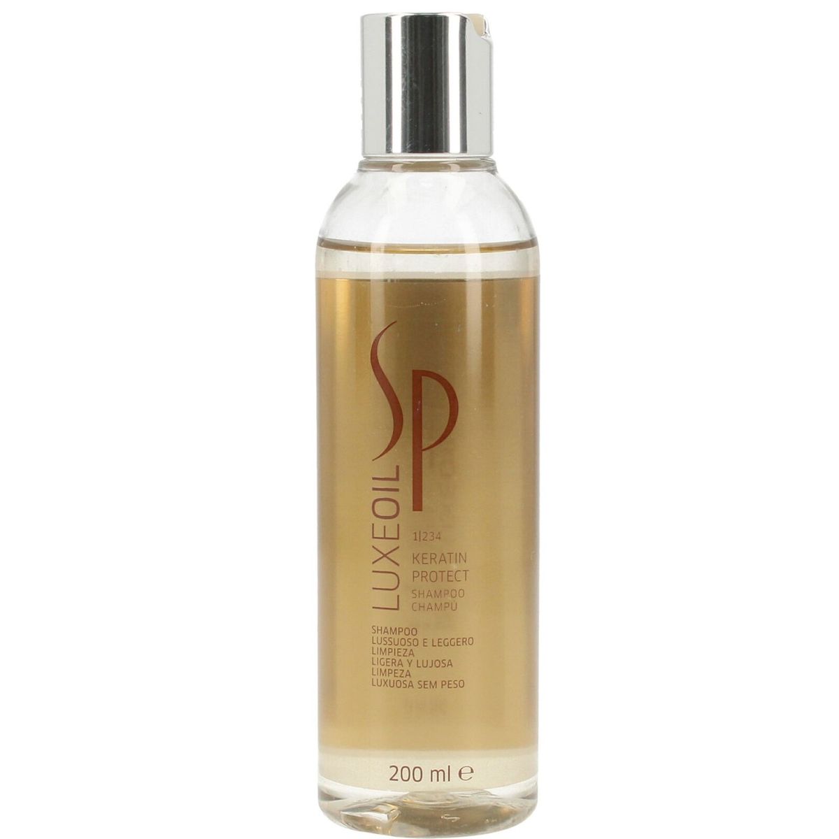 WELLA - Shampoo con Aceite de Argán Wella Luxe Oil Keratin 200ml