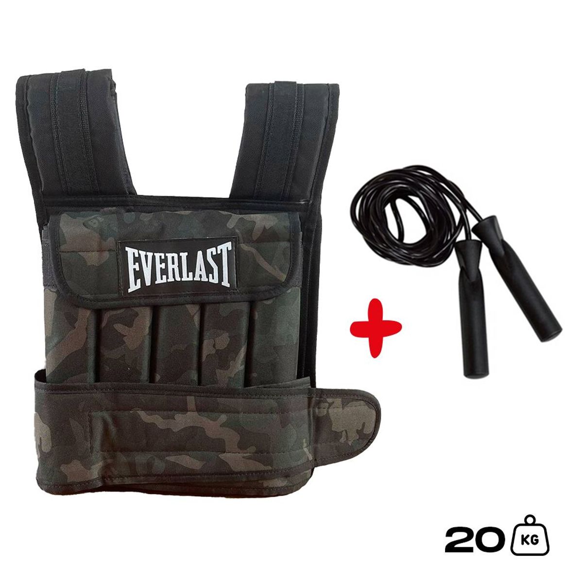 HOLGU - Chaleco De Peso 20kg Crossfit Gym  Soga Para Saltar