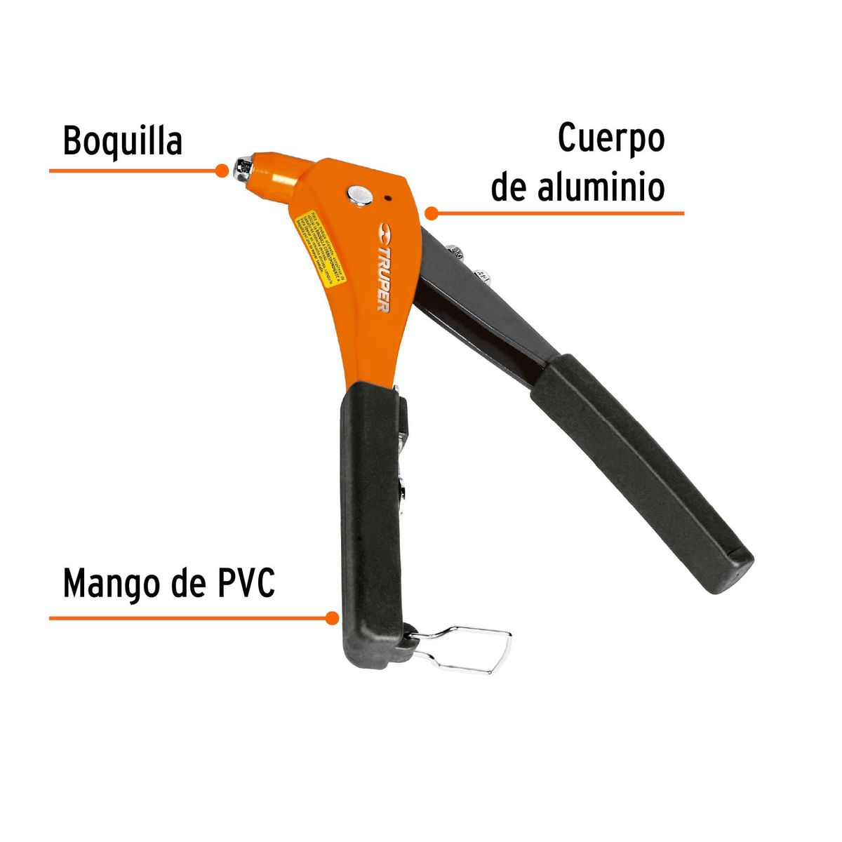 Remachadora 10" Truper 17960 -  Naranja, marca Truper - Foto 2