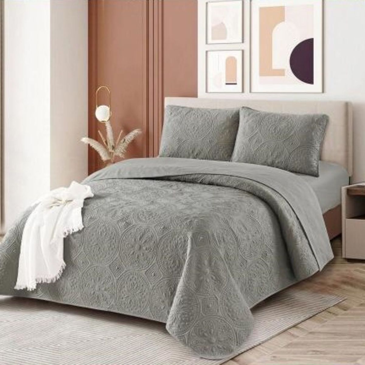 VENECIA - Set de CUBRECAMA 2Pz + Fundas + Set Sabanas 5 piezas