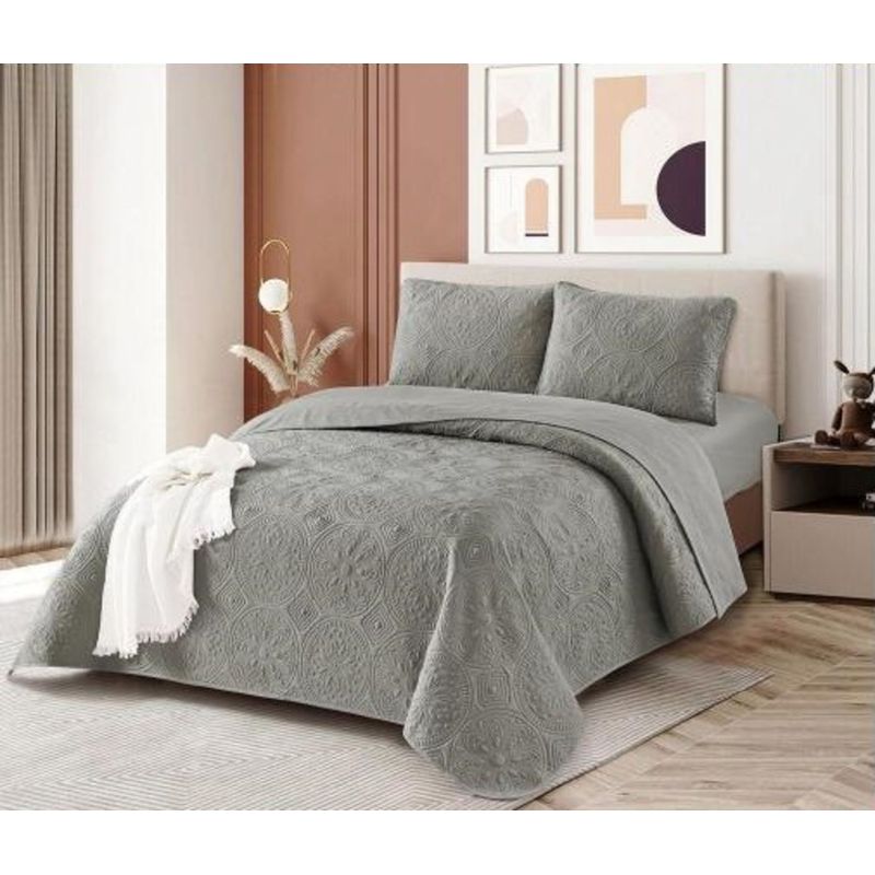 VENECIA - Set de CUBRECAMA 2Pz + Fundas + Set Sabanas 5 piezas