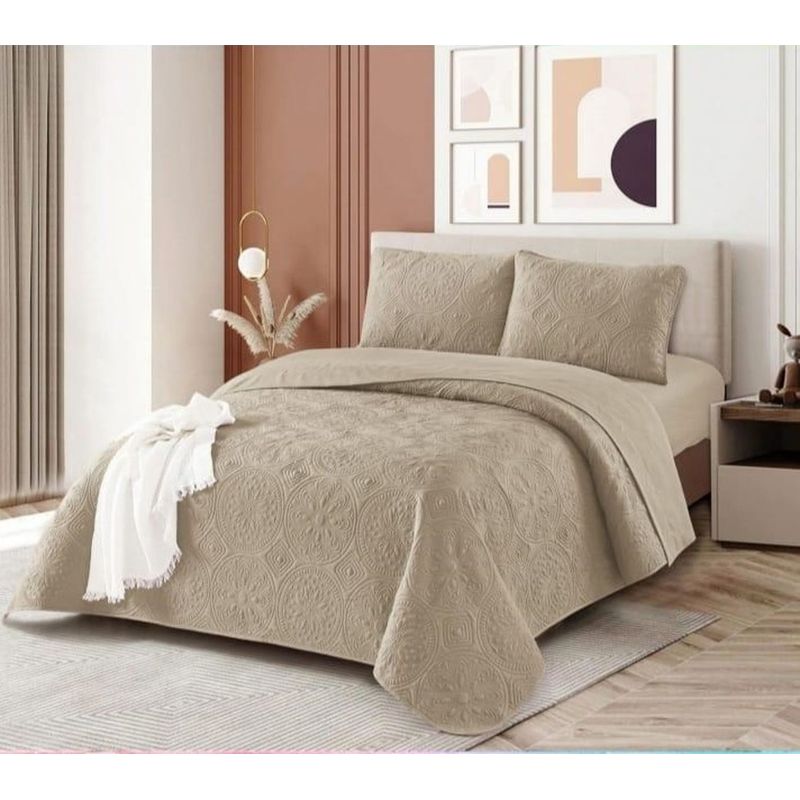 VENECIA - Set de CUBRECAMA 2Pz + Fundas + Set Sabanas 5 piezas