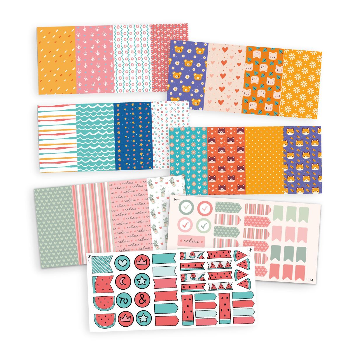 INGENIAL - Set de Papeles Decorativos Ingenial Mila x 14 unds.